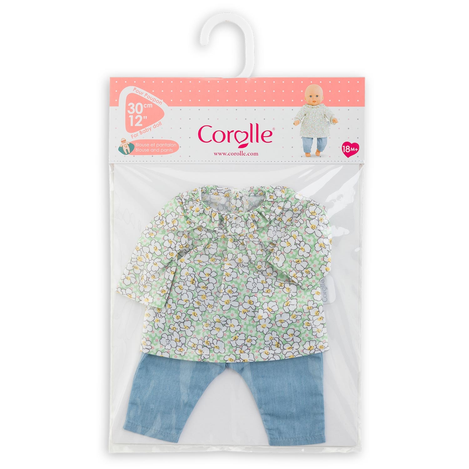 Blouse et Pantalon pour poupon 30 cm Corolle